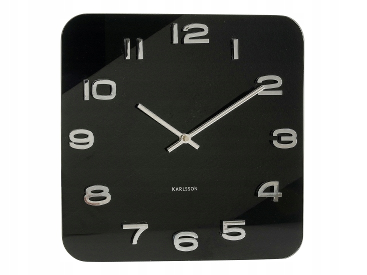 Hodiny - Nástenné hodiny Vintage Black Karlsson