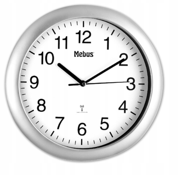 Hodiny - Nástenné hodiny analógové rádiom riadené Mebus