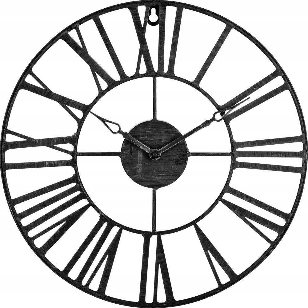 Hodiny - Nástenné hodiny rímske číslice kovové RETRO 37 cm