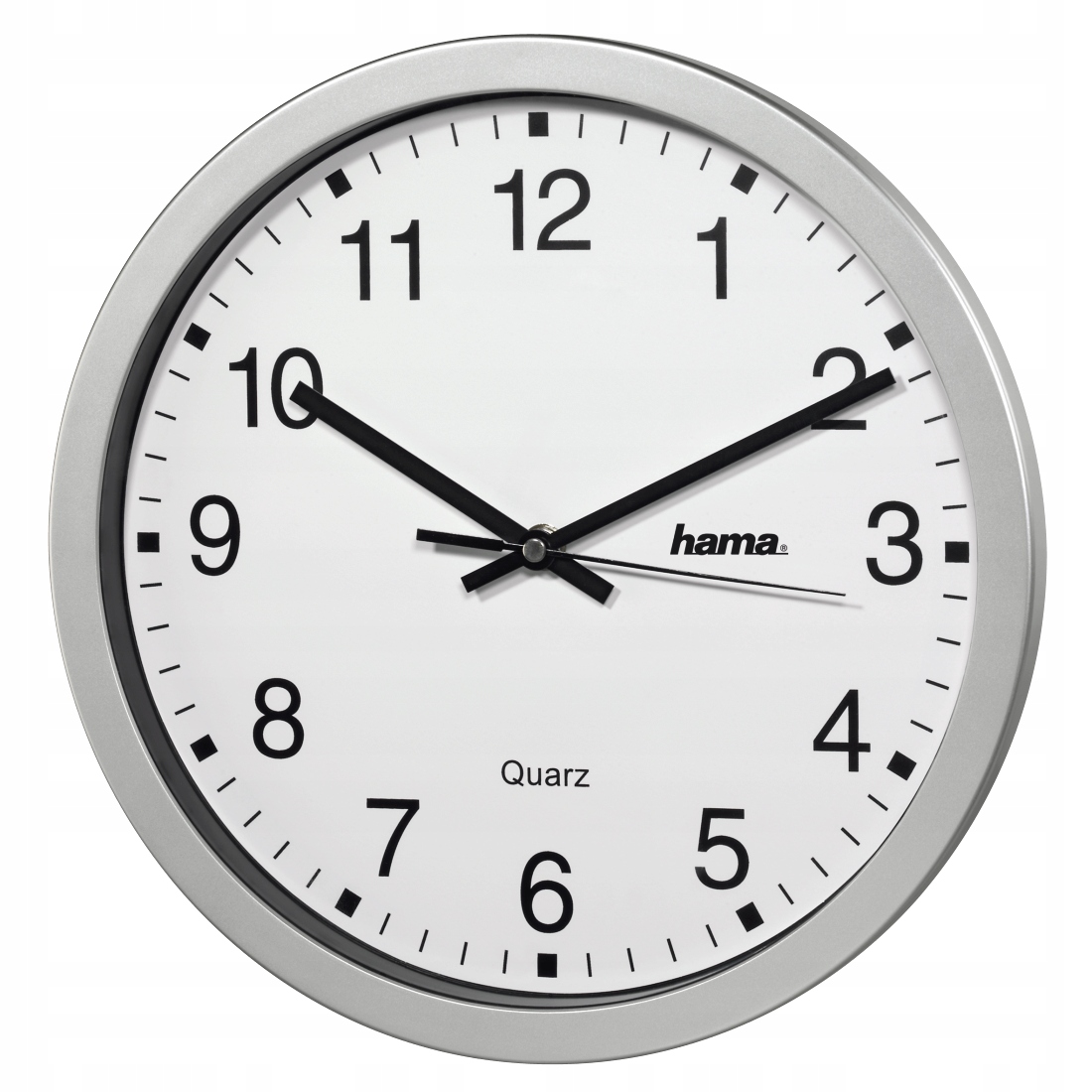 Hodiny - Nástenné hodiny Quartz Hama CWA-100 Silver 30cm
