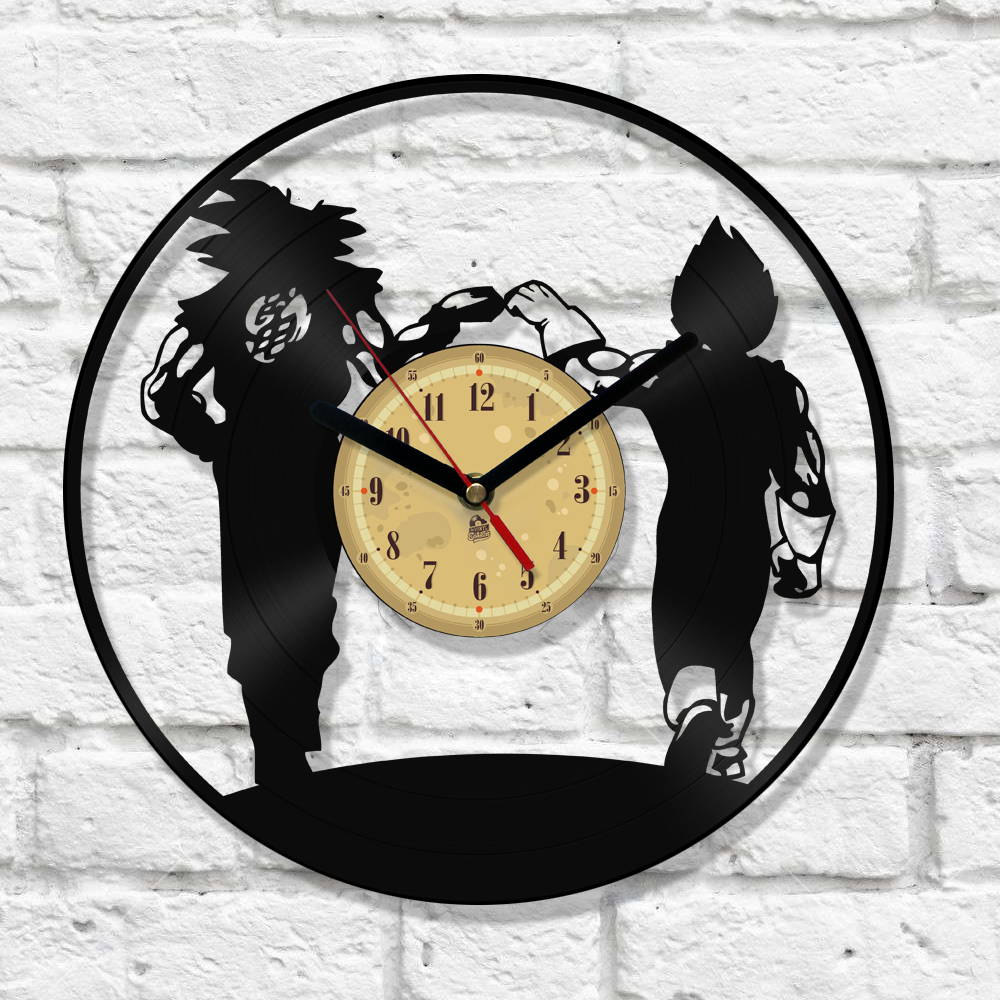 Hodiny - Nástenné hodiny s vinylovým Goku Podravka