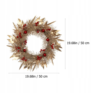 Veniec na dvere - 1 ks vianočný visí veniec Dekoratívne dekorácie