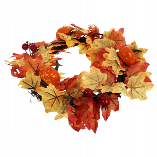 Veniec na dvere - 1ks Pád veniec Halloween Home Decor znamenitý