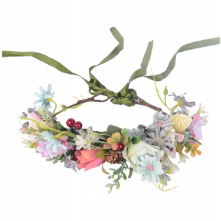 Veniec na dvere - 1pc Fake Daisy Rose Flower Garland Hairband