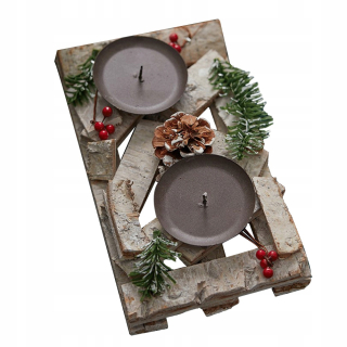 Lampáš, svietník - 1 PC Home dekorácie Vybrané drevený