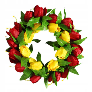 Veniec na dvere - 1pc tulipánový veniec krásne dvere veniecke steny