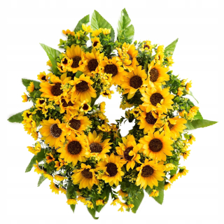 Veniec na dvere - 1 PC Sunflower Emulácia Garland Domov Dvere