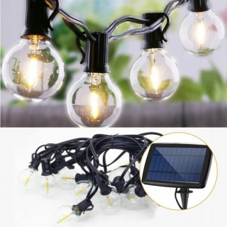 Svetla na Vianočný stromček - 10 LED 5,5M Solárne lampy Vianočný strom osvetlenie