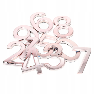 Číslo na dom - 10ks 3d Self Adhesive House Čísla hotelov 0-9 STI