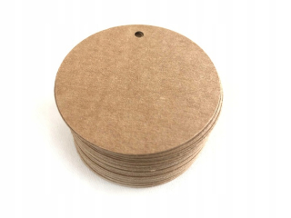100 ks ECO kraft papierová etiketa, visačka