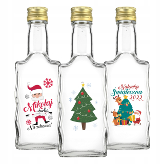 Sklenené fľaše Super fľašková vlna 200 ml 18,5 x 6 cm 10 kcs Priehľadné