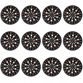 Podložka na stôl -  12ks Dart Board Design Coaster Household Cup Cush