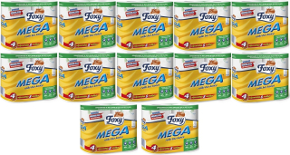 Toaletný papier - 12 x Foxy mega toaletný papier 3 vrstvy