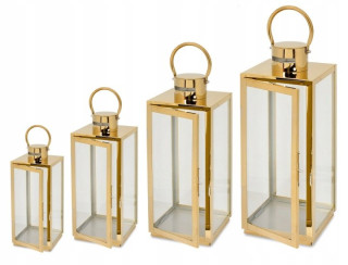 Sada štyroch zlatých lampášov Sevico F43+F87 38–77 cm