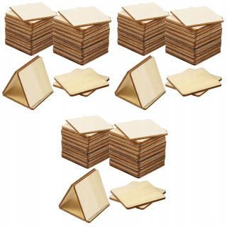 Podložka na stôl - 3KS Vorcool 50ks Wooden Cup Coaster Squ