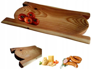 Drevené servírovacie korýtko DEKODESKI 40 × 18 cm s úchytmi