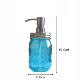 Dávkovač mydla - 1pc 400 ml kúpeľňové doplnky sklenené mydlo dávkovač