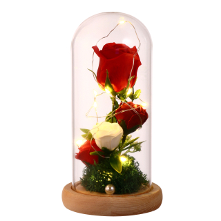 Lampáš, svietník - Creative romantický ruže 1ks k tejto svetlá