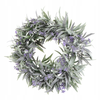 Veniec na dvere - 1ks Artificial Garland levanduľový veniec, na stenu