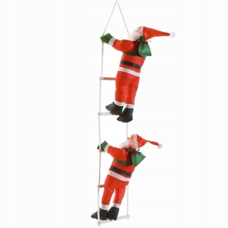 Santa Claus na rebríku ozdoba 120 cm Vstupný balkónový vianočný komín