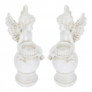 Svietník na stôl - 2 kusy anjel 3D sviečka na sviečky Angel Decor