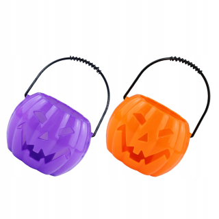 Lampáš, svietník - 2ks Halloweensky svietiaci tekvicový pohár s