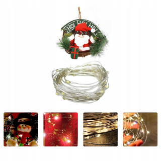 Veniec na dvere - 2ks Vianočný bočné veniec na dovolenku