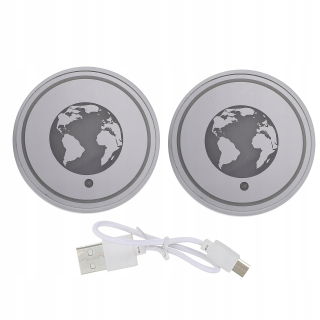 Podložka na stôl - 2 kusy na pitie USB Coaster stojí