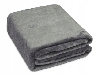 Prikrývka na posteľ - Decohome prikrývka mikrovlákna 220 x 200 cm odtiene šedej