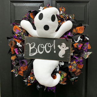 Dekorácia veniec pre Halloween Spirit Boo