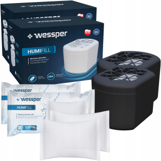 Pohlcovač vlhkosti - 2x Vlhkosť absorbérov sušiča 250 g Silná vložka