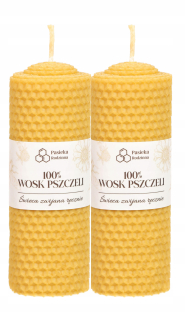 Tradičná sviečka z medu z včelieho vosku Apiary Zen 2 ks.