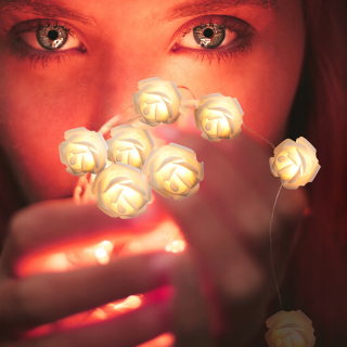 Lampáš, svietník - 3 Meter 20 LED Rose Svetlá pre svadobné