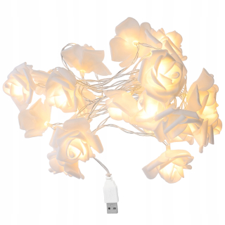Lampáš, svietník - 3 meter 20 LED String Light Rose Flower Light