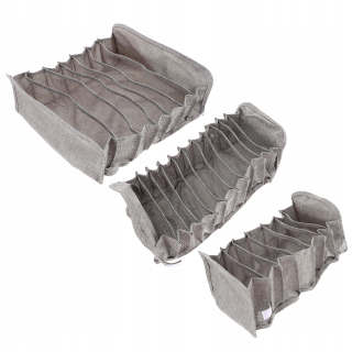 Organizátori 3pcs ukladania spodnej bielizne zásuvky