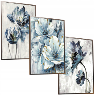 Obraz - 30x40 SET RÁMOVÉ OBRAZY PLAGÁTY RÁM UMENIE KVETY PRÍRODA BOHO