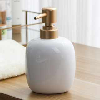 Dávkovač mydla - 360 ml 1pc severská keramická fľaša pre balzam Dozo