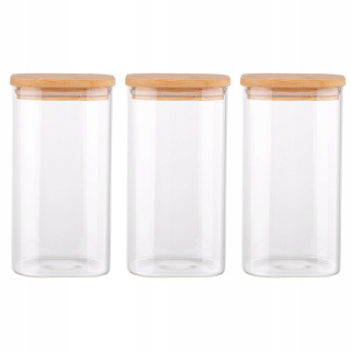 Sklenené nádoby Altom Design Gra00005046 Transparentné 1450 ml 3 ks.