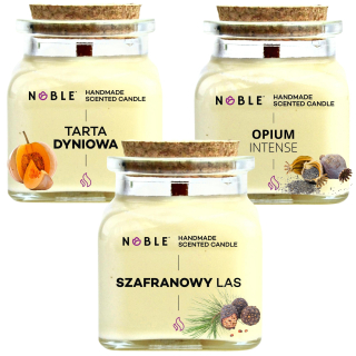 Voňavá sviečka Service Saffron Pumpkin Orange Noble 3 PCS.