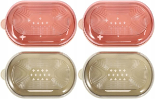 Mydelnička - 4 ks. Transparentné plastové SOAP_X0001_ rukoväť