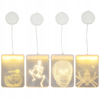 Lampáš, svietník - 4 ks Halloween nočné svetlo Závesné LED