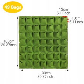 Vešiak - 49Pockets 100x100 Style 2 9 36 72 vrecká