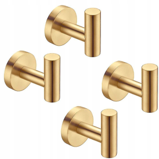 Vešiak - 4PC Perforovaný háčik z nehrdzavejúcej ocele 6 x 5,6 cm