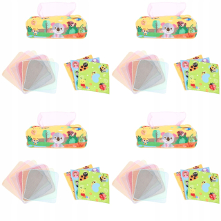 Držiak na toaletný papier - 4x kreatívne hladké interaktívne hračky pre batoľatá