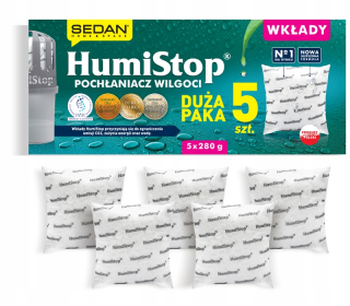 Pohlcovač vlhkosti - 5 x Výber sedanu Humistop Sedan