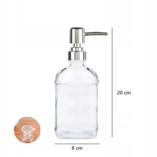 Dávkovač mydla - 500 ml a fľaša na sklo v kúpeľni