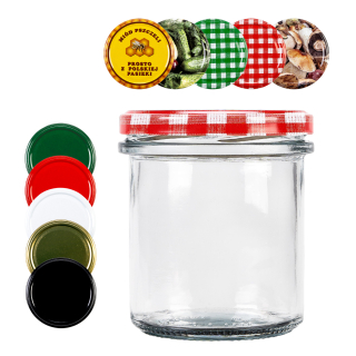 Sklenené nádoby Superbutek 9,7x8,5 cm 350 ml 50 priehľadných kusov