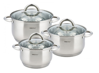 Kinghoff 6 El Pots Set.