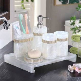 Držiak na toaletný papier - 6ks sada luxusných krabičiek Nordic Rhinestone