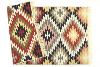 Kúpelňová predložka - 60x120 cm dvojité chodníky s kľukatými kľukatými